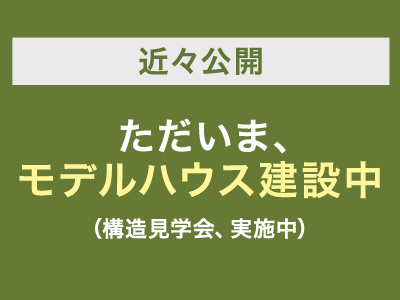 モデルハウス建築中