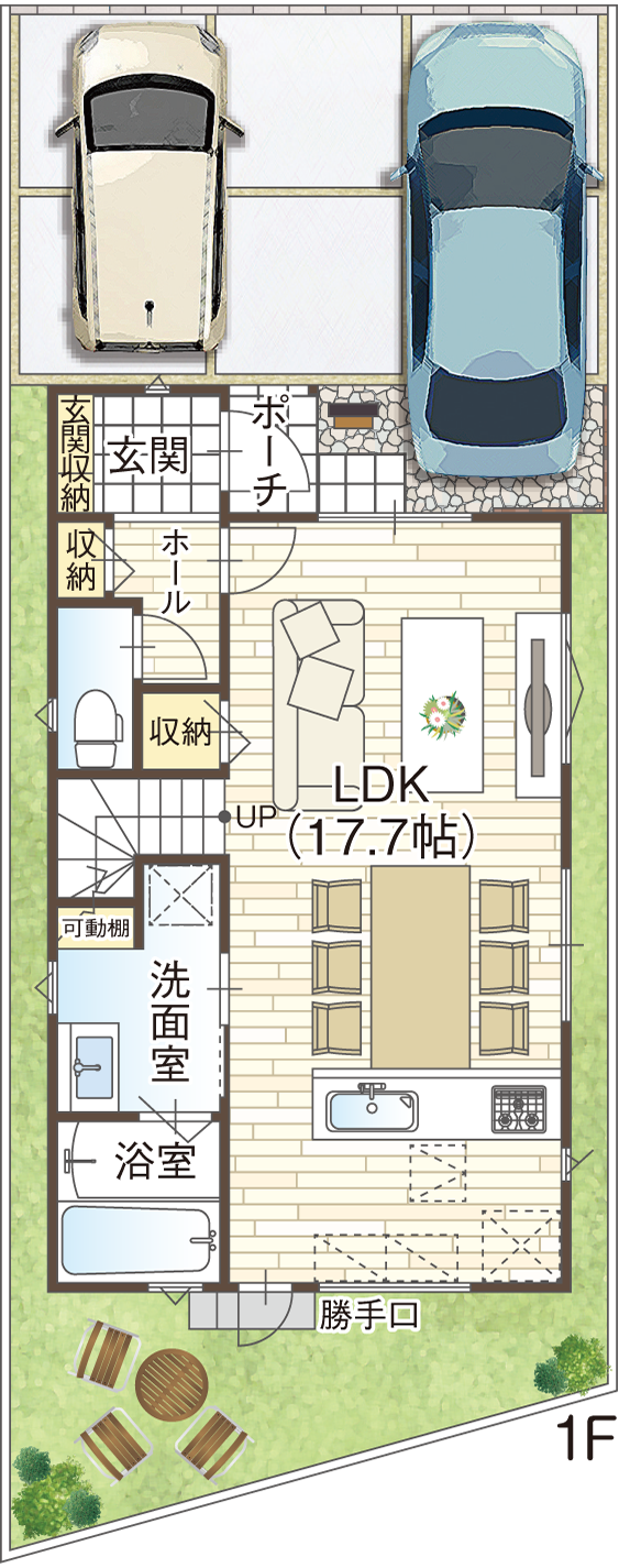 藤井寺市道明寺6丁目の10号地参考プラン1F