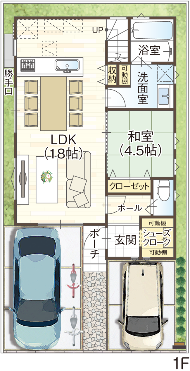 藤井寺市道明寺6丁目の3号地参考プラン1の1F
