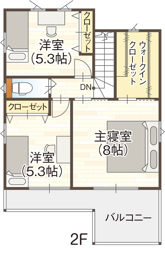 藤井寺市道明寺6丁目の3号地参考プラン1の2F