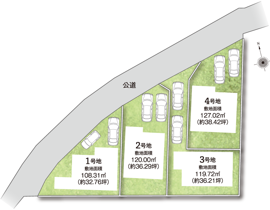藤井寺市道明寺6 全体区画