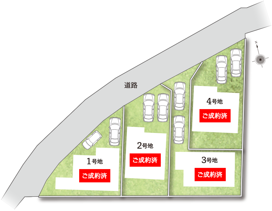 藤井寺市道明寺6 全体区画