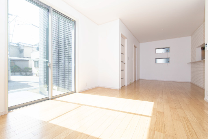 新築一戸建てリビング施工例