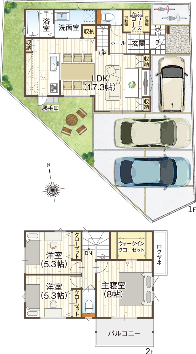 誉田7丁目 1号地 参考プラン間取り