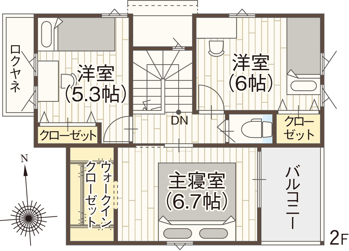 10号地2階間取り