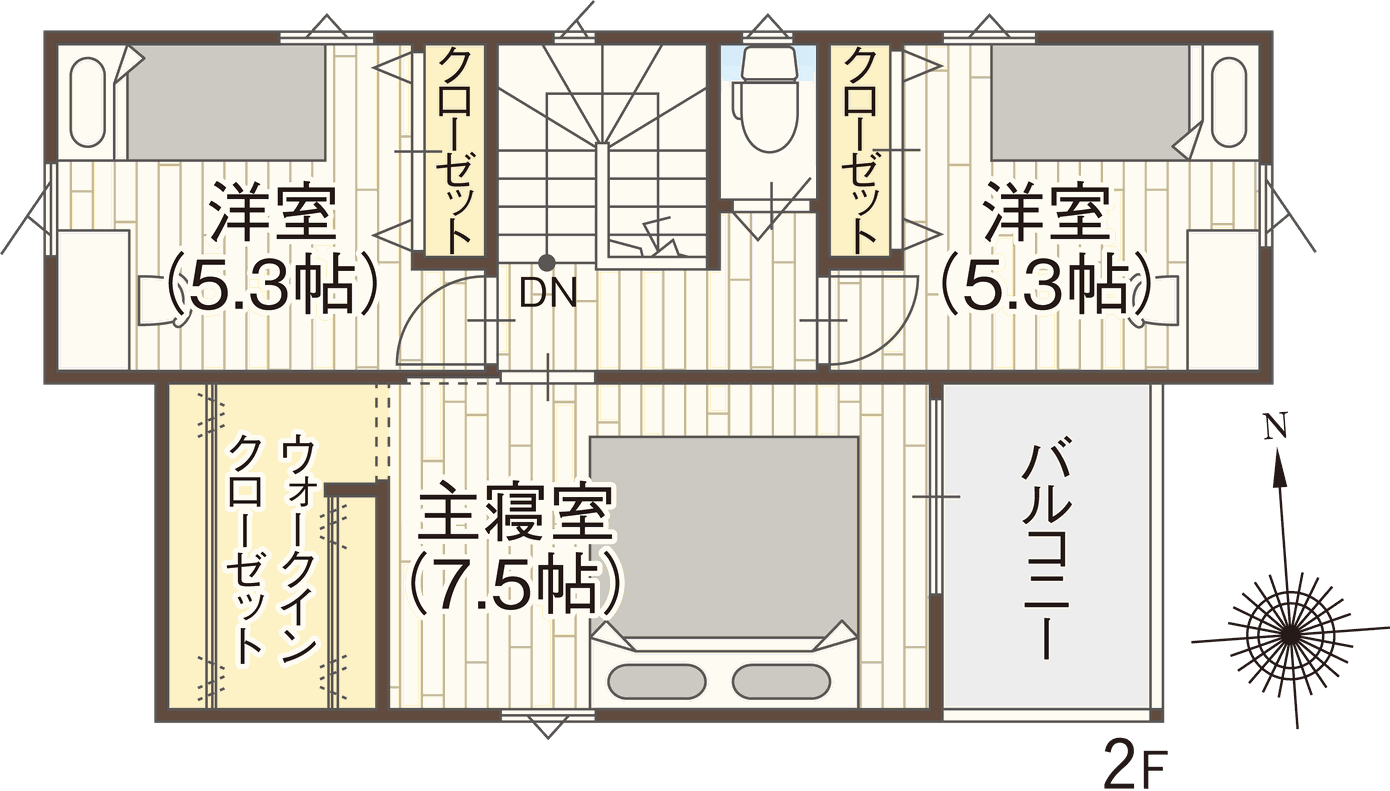 16号地2階間取り