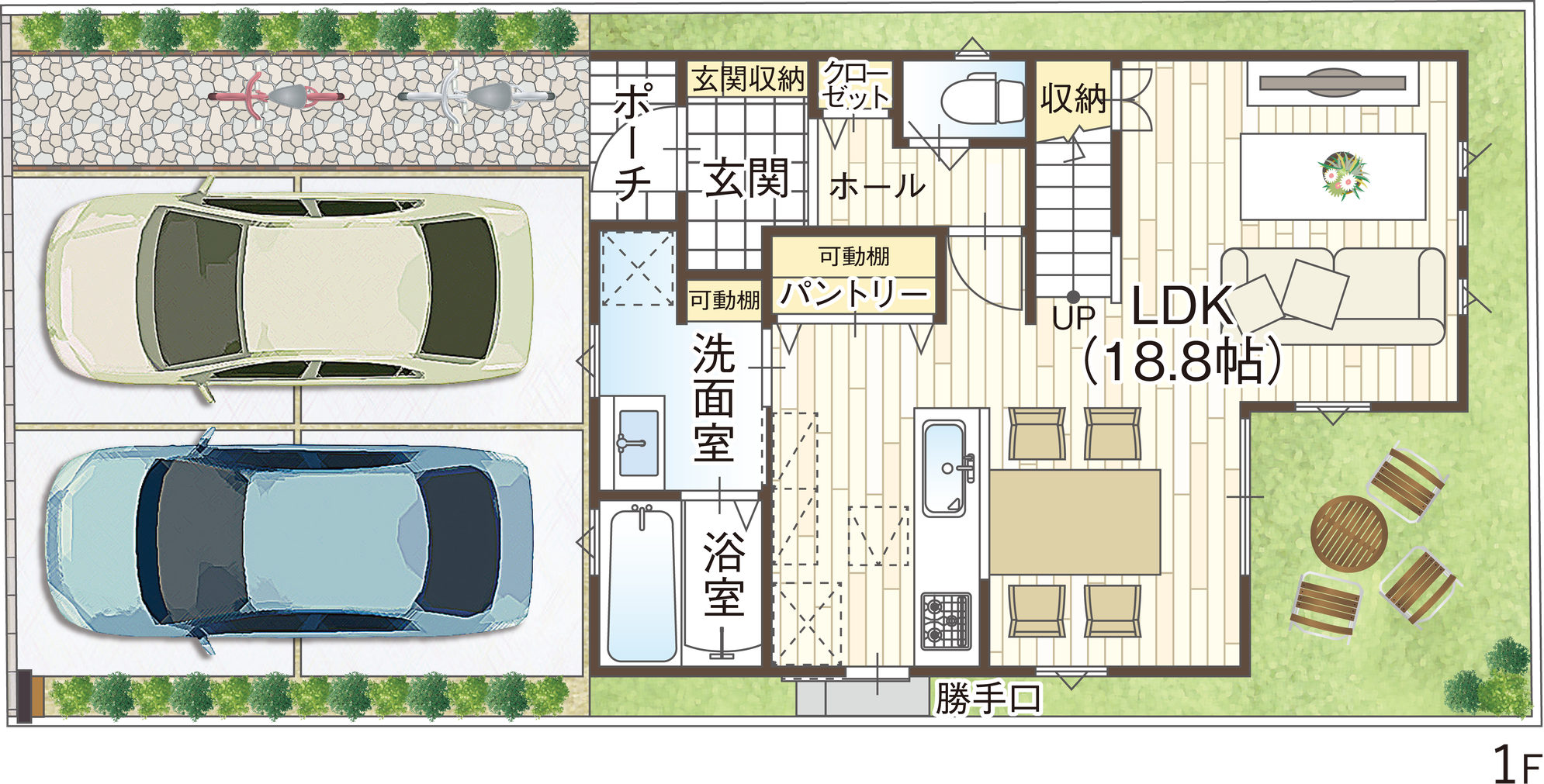 3号地1階間取り